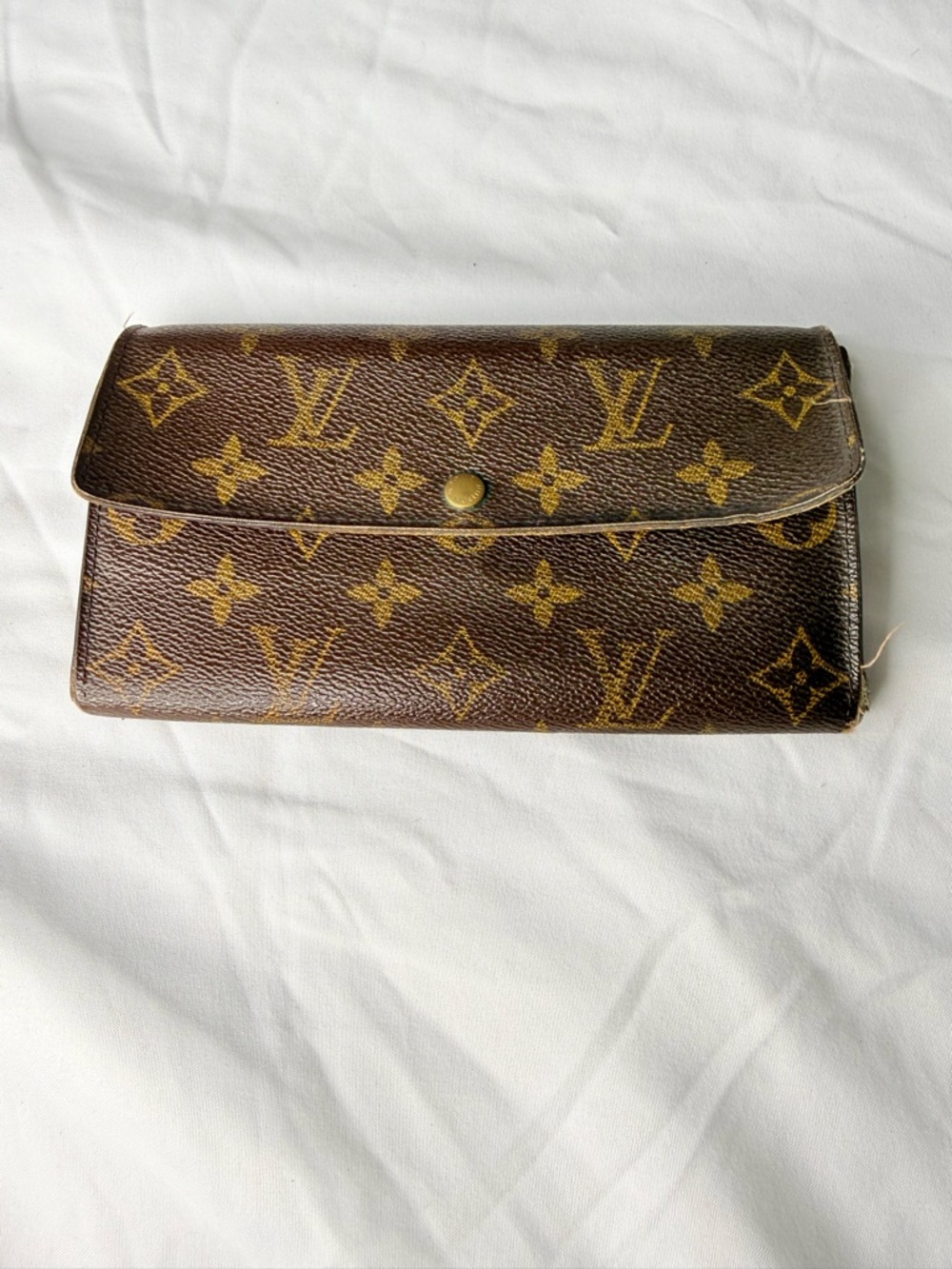 Louis Vuitton Monogram Canvas Long Flap Wallet